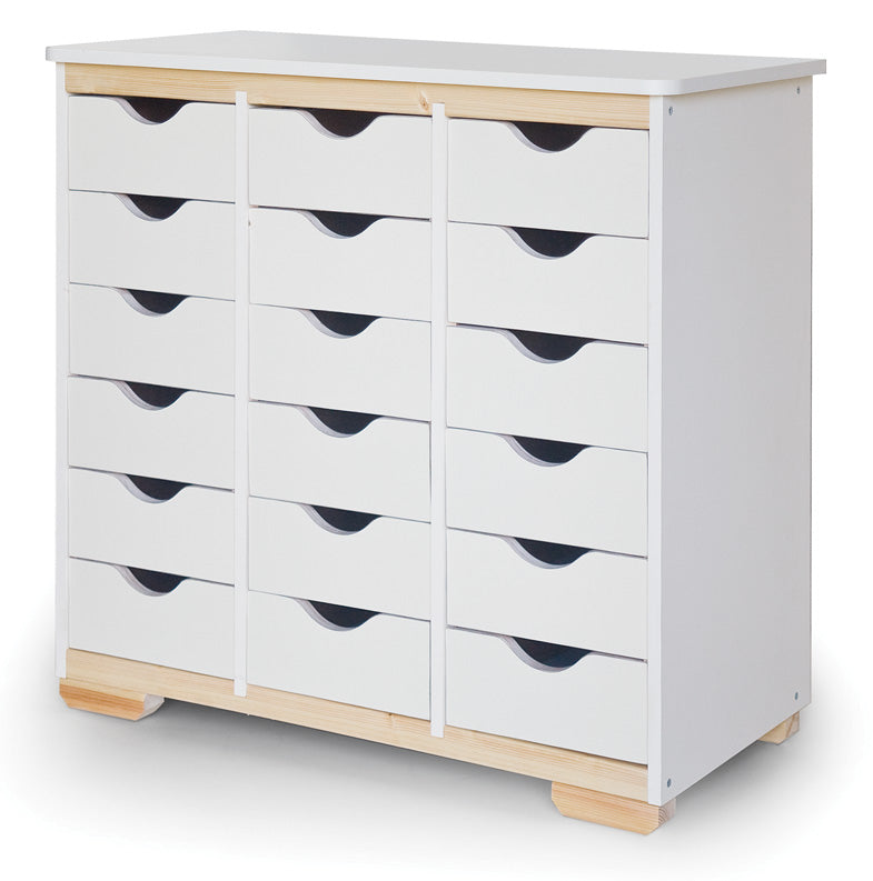 ארון 18 מגירות שמנת