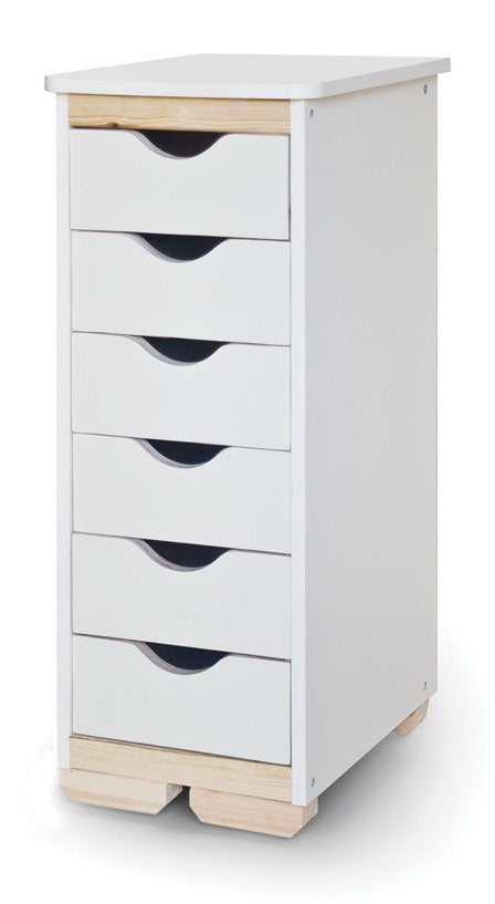 ארון 6 מגירות שמנת