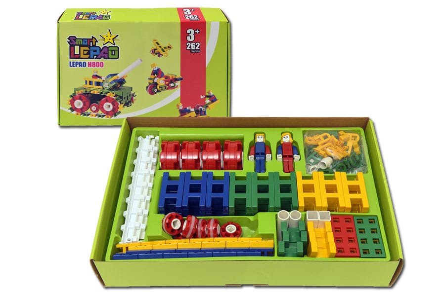 הרכבה לייזי 262 חלקים +חוברת דגמים ודיסק
