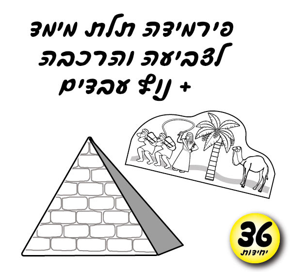 פירמידה תלת מימד 36 יח