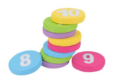 סט כריות ישיבה עגולות 10 יחידות