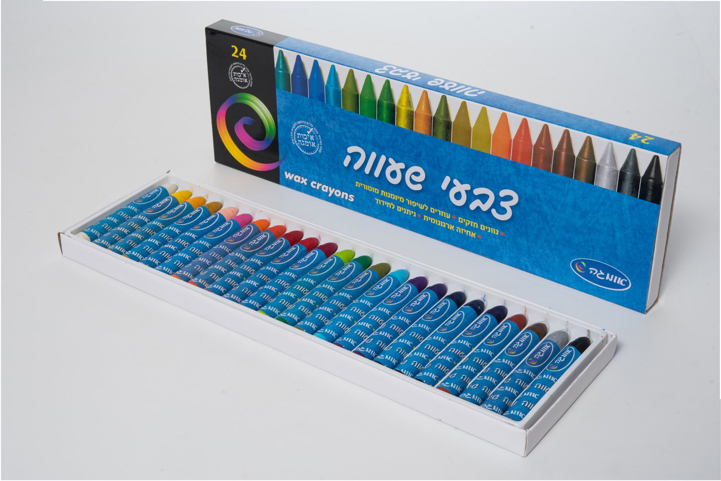 צבעי שעווה 24 יחידות אומגה