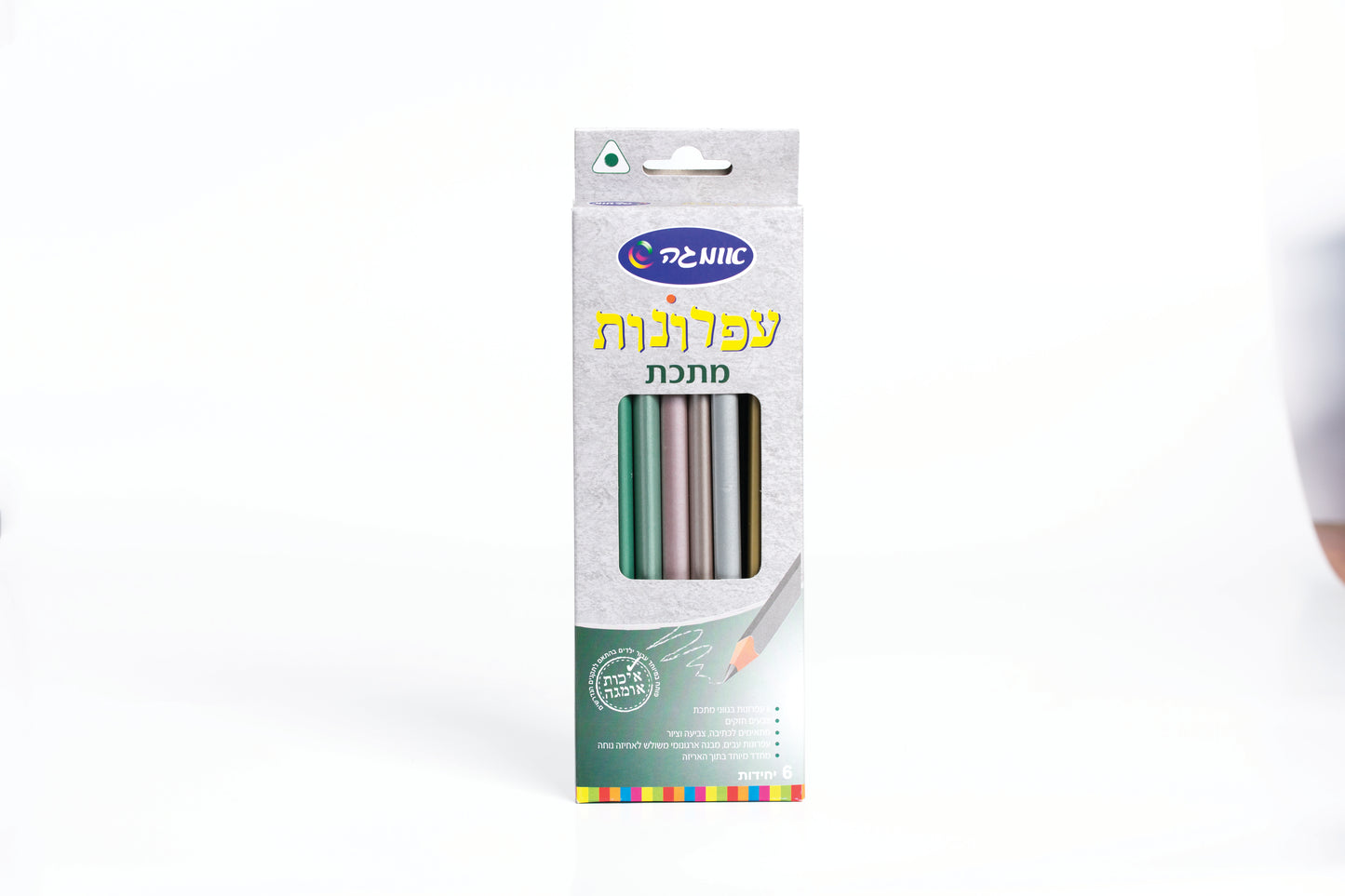 עפרונות מתכת עבים 6 יחידות אומגה